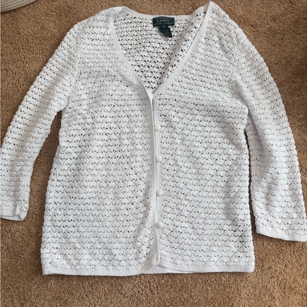 Ralph Lauren Crochet Cardigan